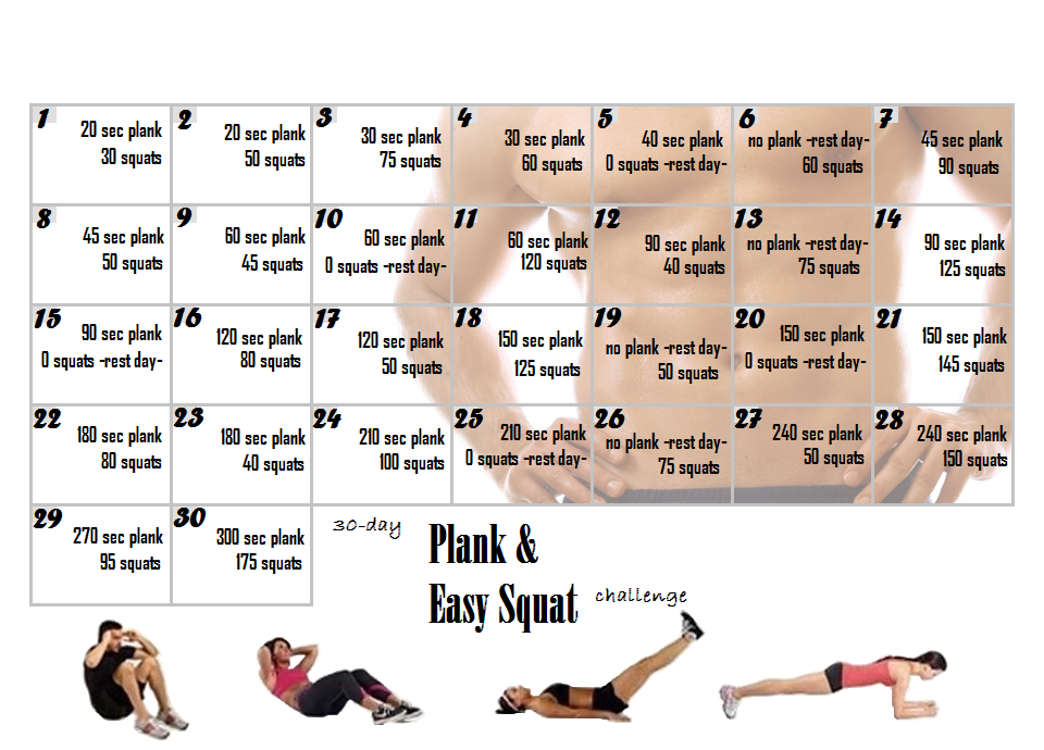 30 Day Diet Plan Challenge Print Out