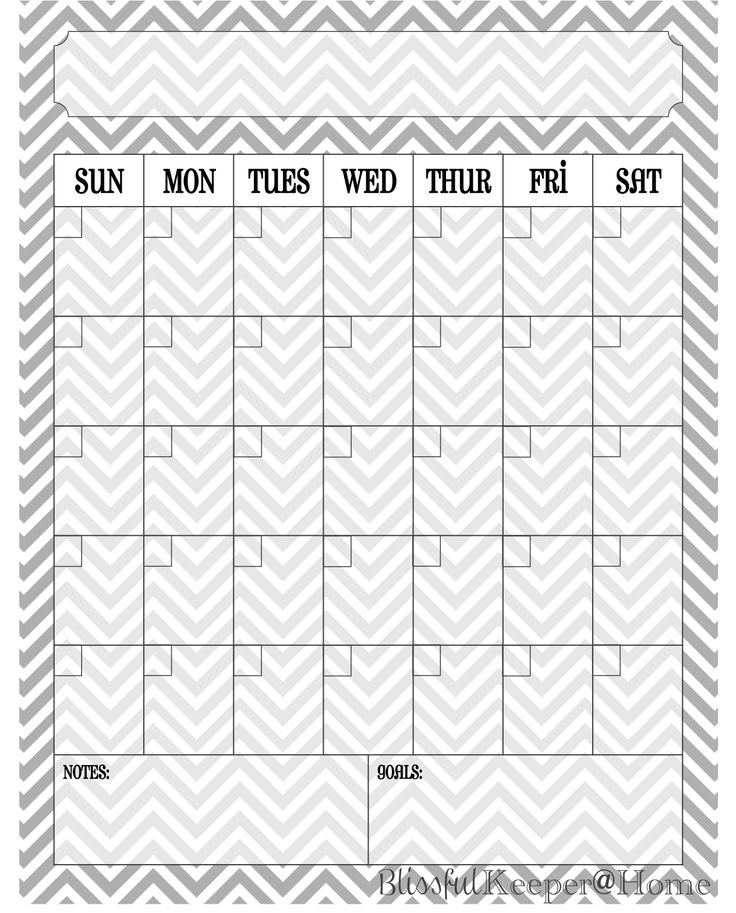 1000+ Ideas About Blank Calendar On Pinterest