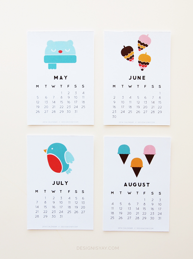 15 Of The Best Printable 2014 Calendars