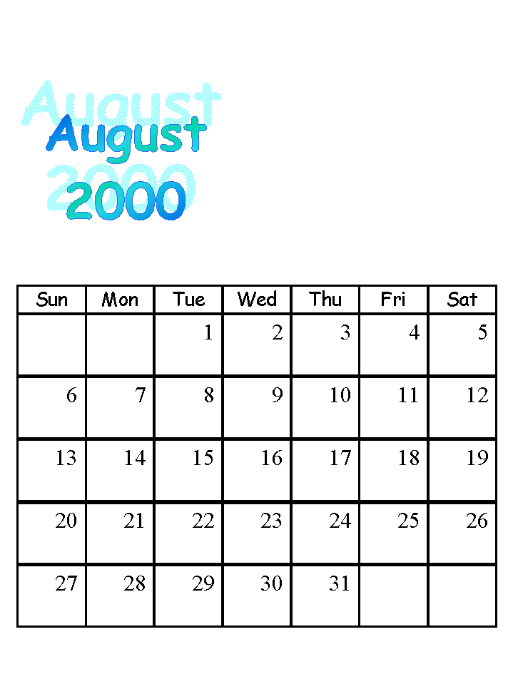 2000 Pokemon Calendars