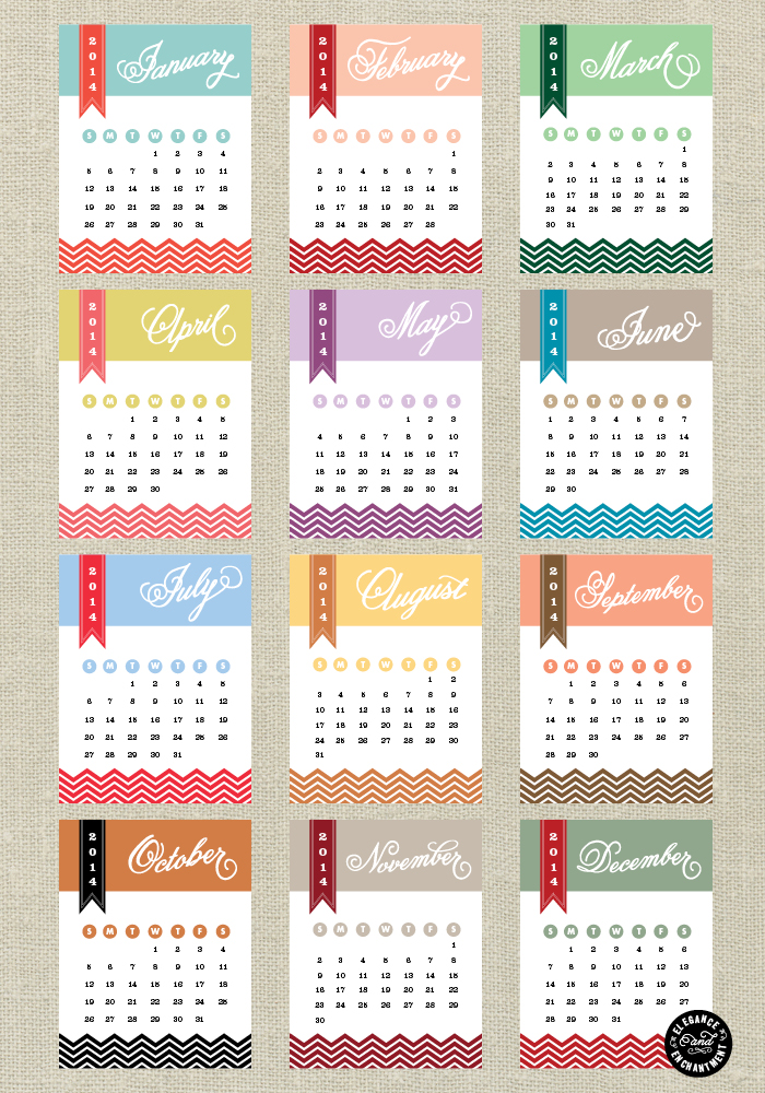 20 Free Printable Calendars