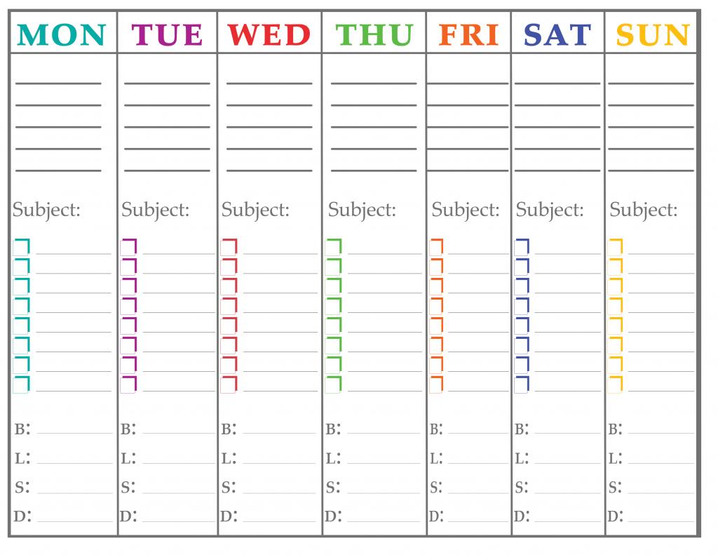 7 Best Images Of Printable Calendars For College Students