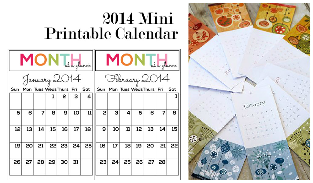9 Best Images Of Mini Printable Calendars By Month