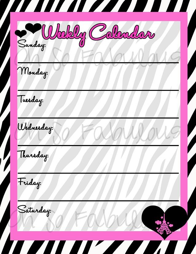 9 Best Images Of Printable Weekly Calendar To Do