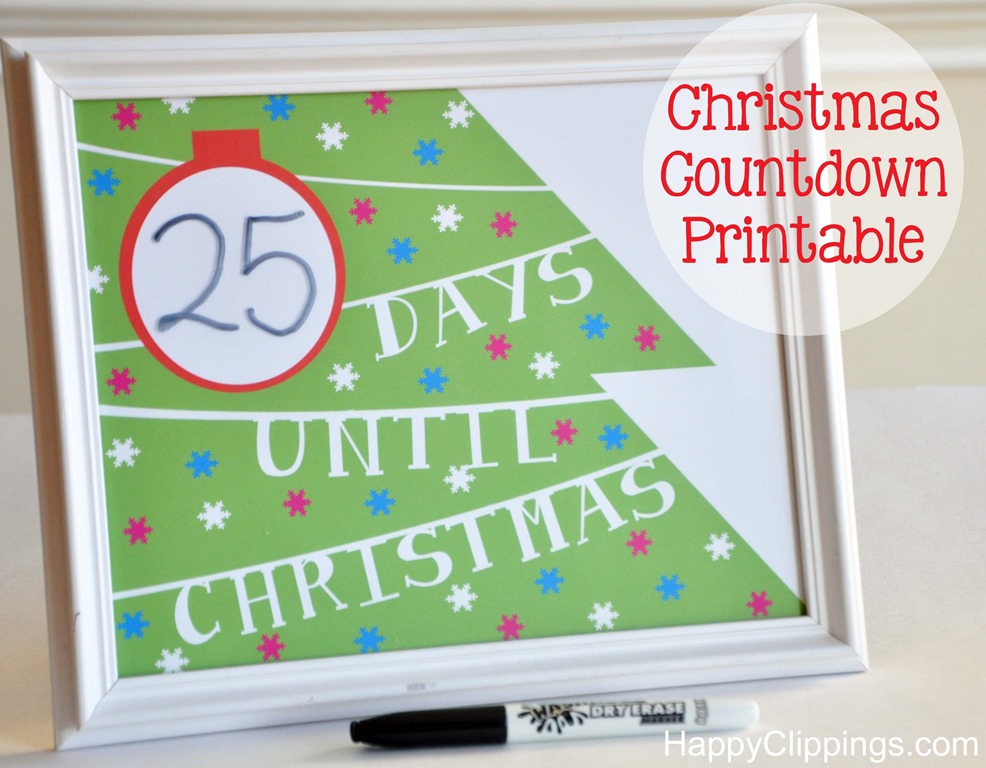Christmas Countdown Printable