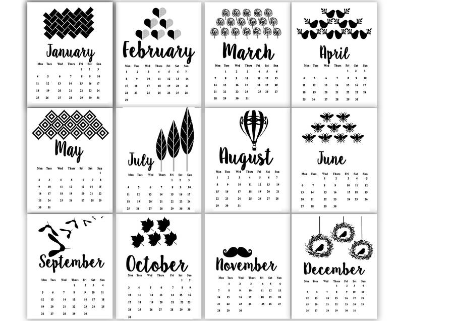 Free 2016 Printable Calendar Clean And Scentsible