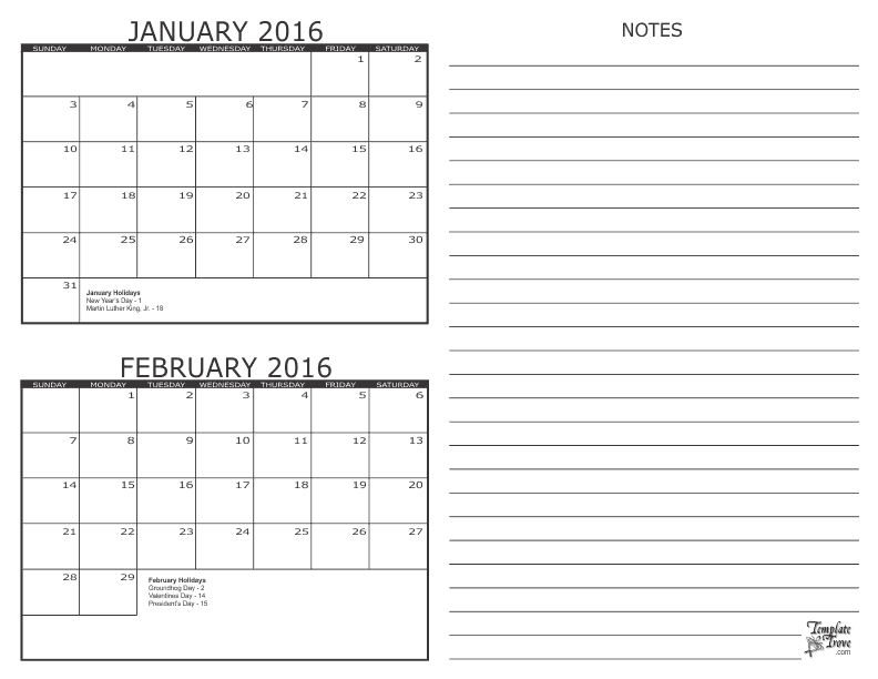 Free Calendars To Print