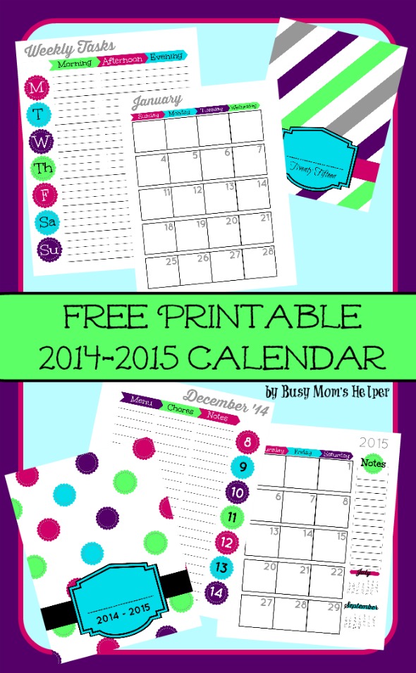 Free Printable 2015 Planner
