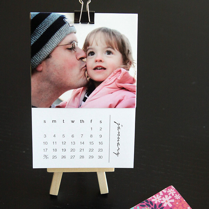 Free Printable 2016 Mini Diy Photo Calendar {great Gift Idea