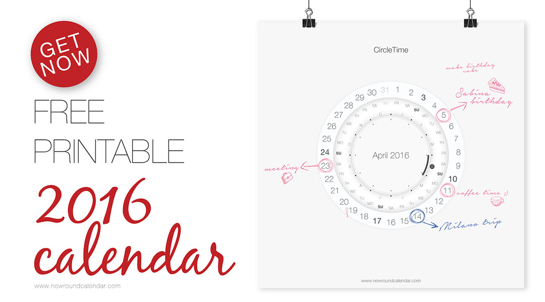 Free Printable Calendar 2016