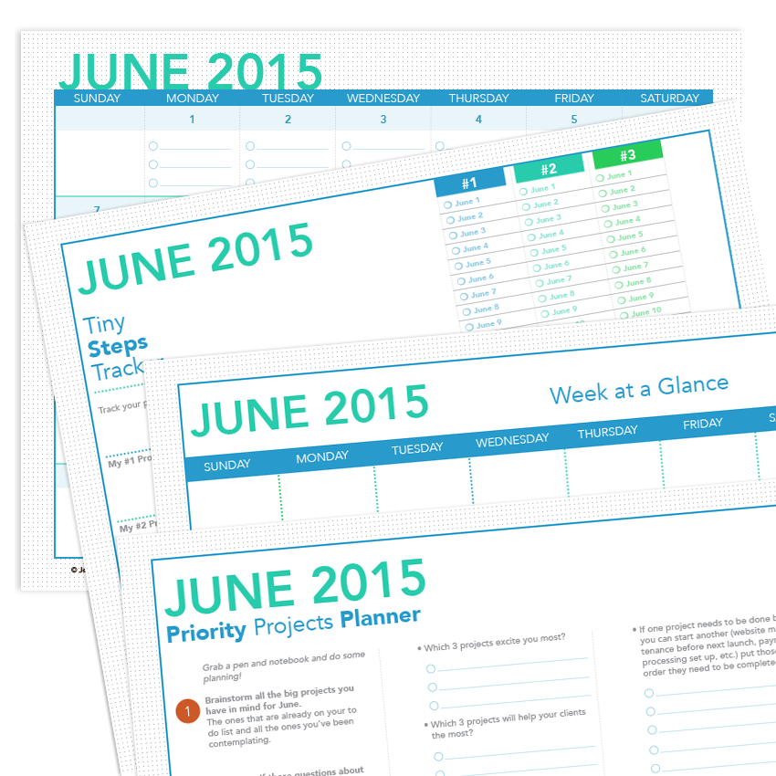 Printable Calendar  June 2015