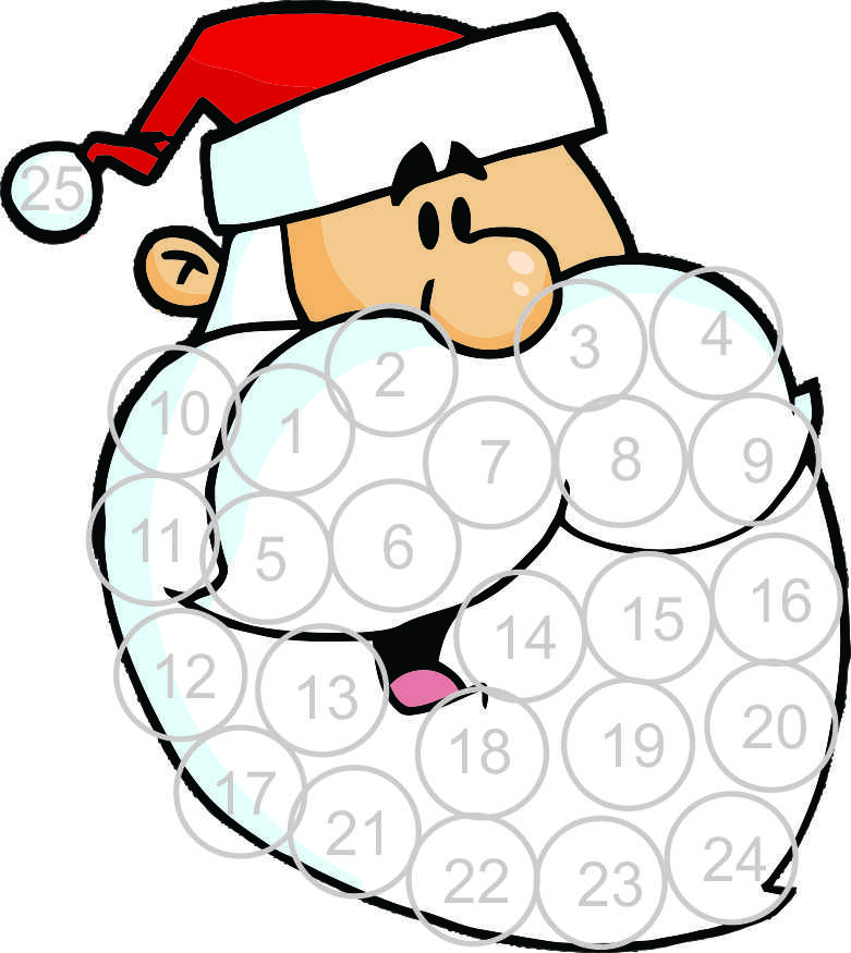 Printable Santa Advent Calendar