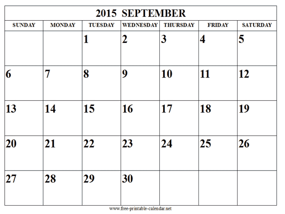 September Calendar Pictures