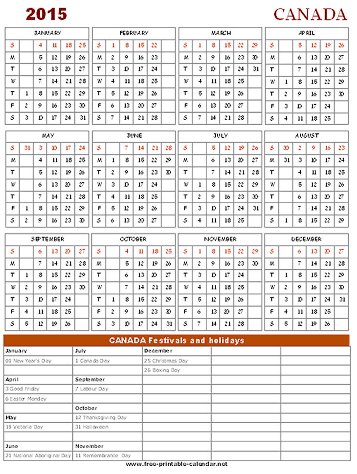 2015 Calendars