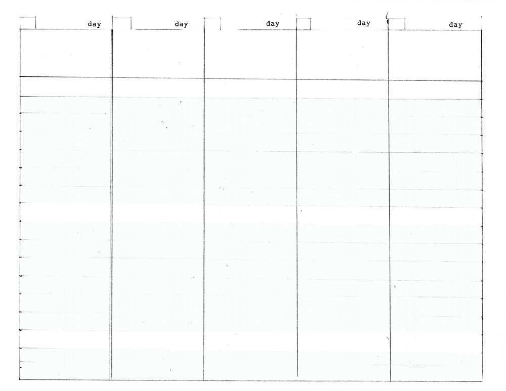 6 Best Images Of Printable Week At A Glance Calendar Template