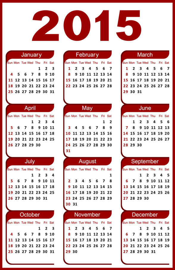 7 Best Images Of Printable 3 Year Calendar 2015
