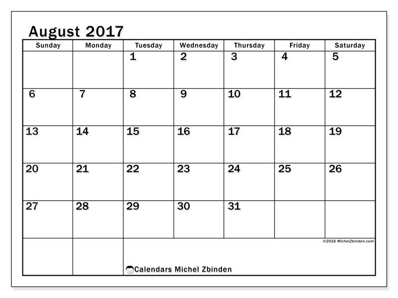Free Monthly Calendars Print