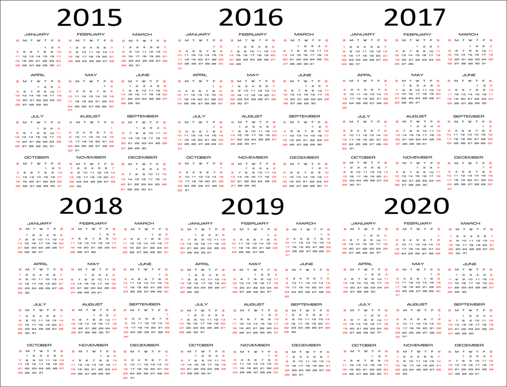 Multi Year Calendar Printable 3 26 Pm Â» Calendar Template 2017