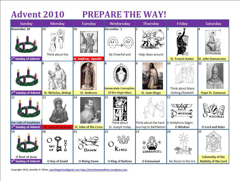 Catholic Advent Calendar 2022 Printable 2024 CALENDAR PRINTABLE