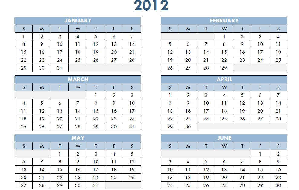 Printable Pdf Calendar