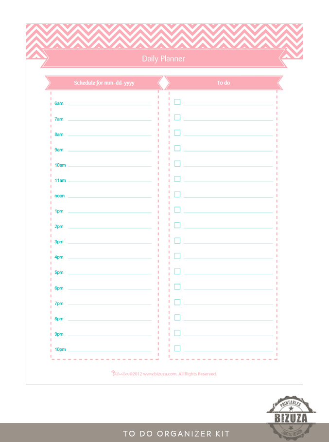 Printable To Do Planner Pages