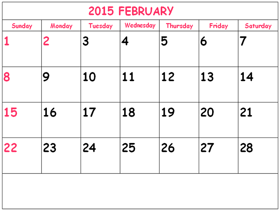 1000+ Images About Free Printable Calendar February 2015 On