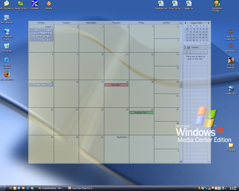 Free Desktop Calendar 2010