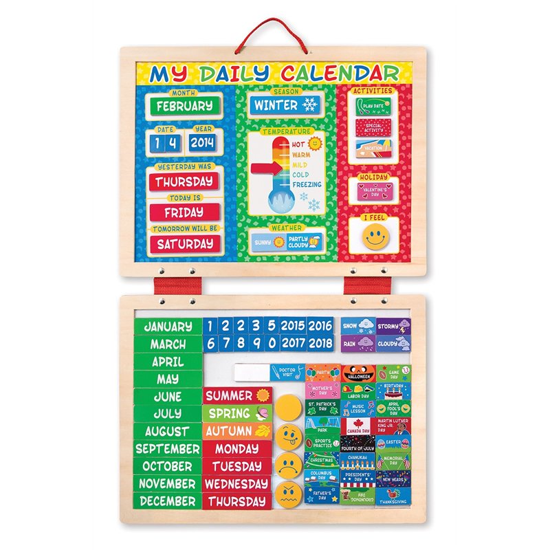 My First Daily Magnetic Calendar By Melissa & Doug
