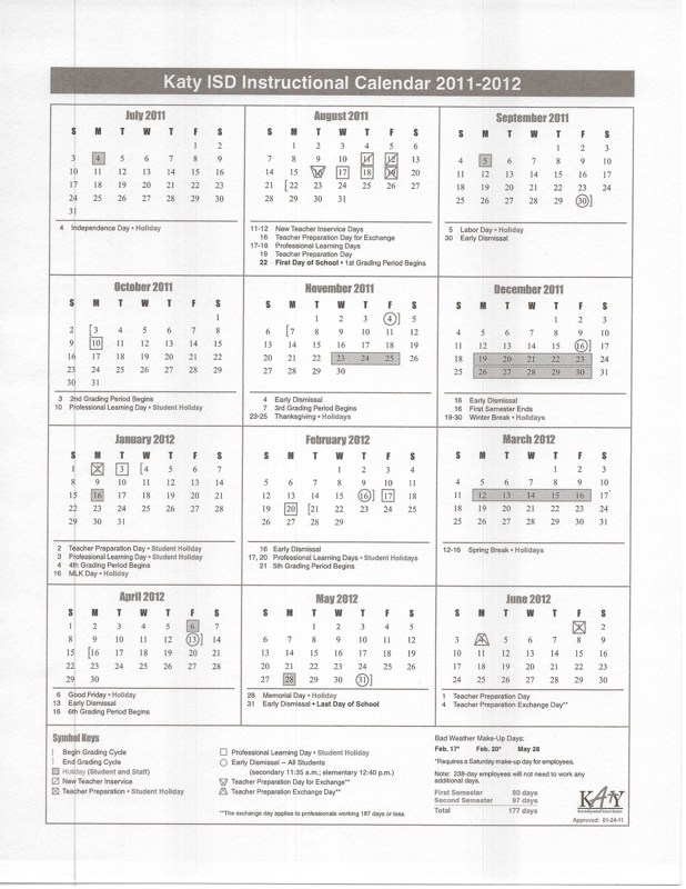Spring Isd School Calendar