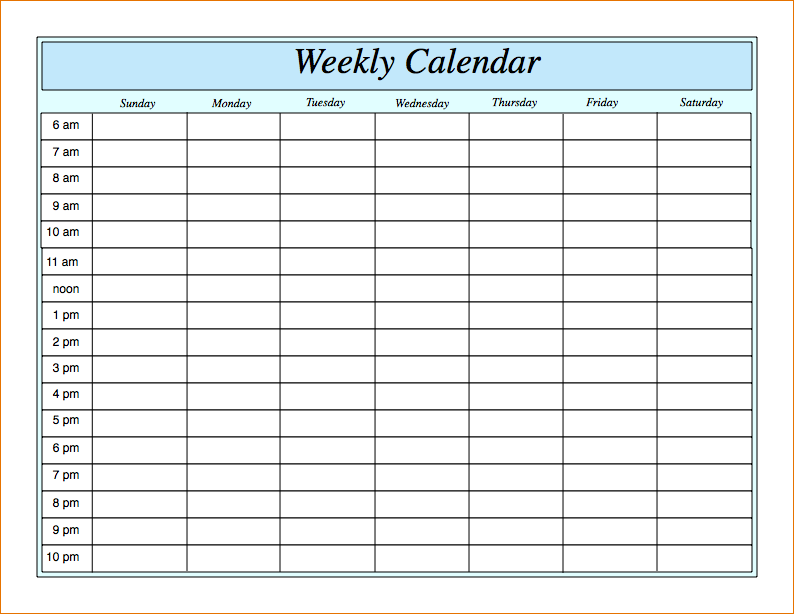 3+ Work Week Calendar Template