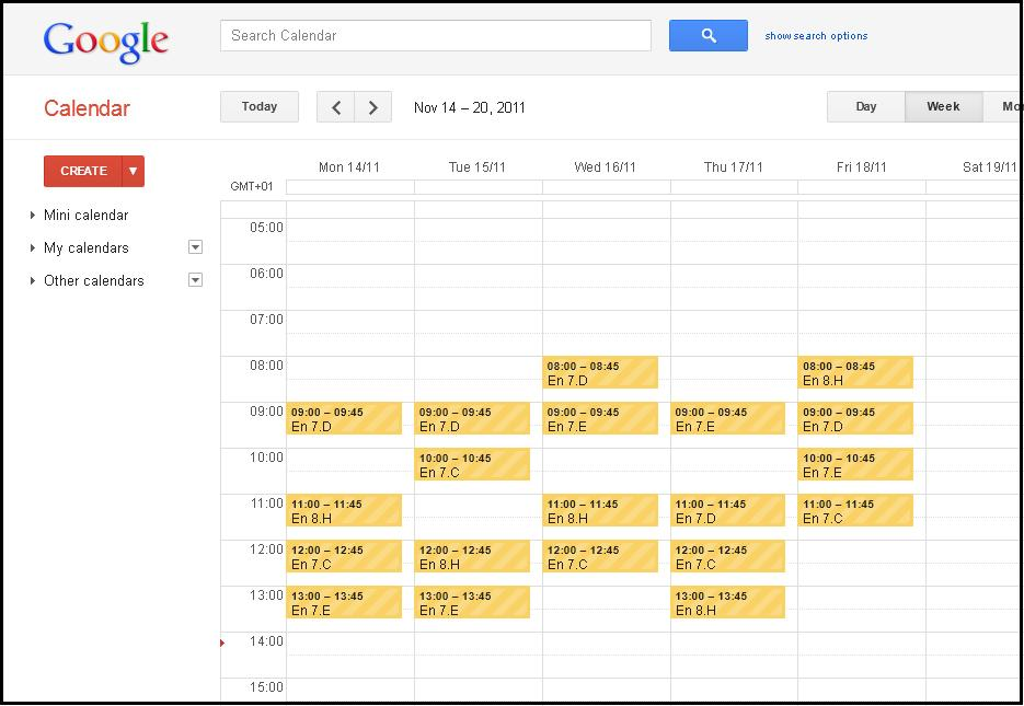 Add Timetable To Your Calendar Application (google Calendar