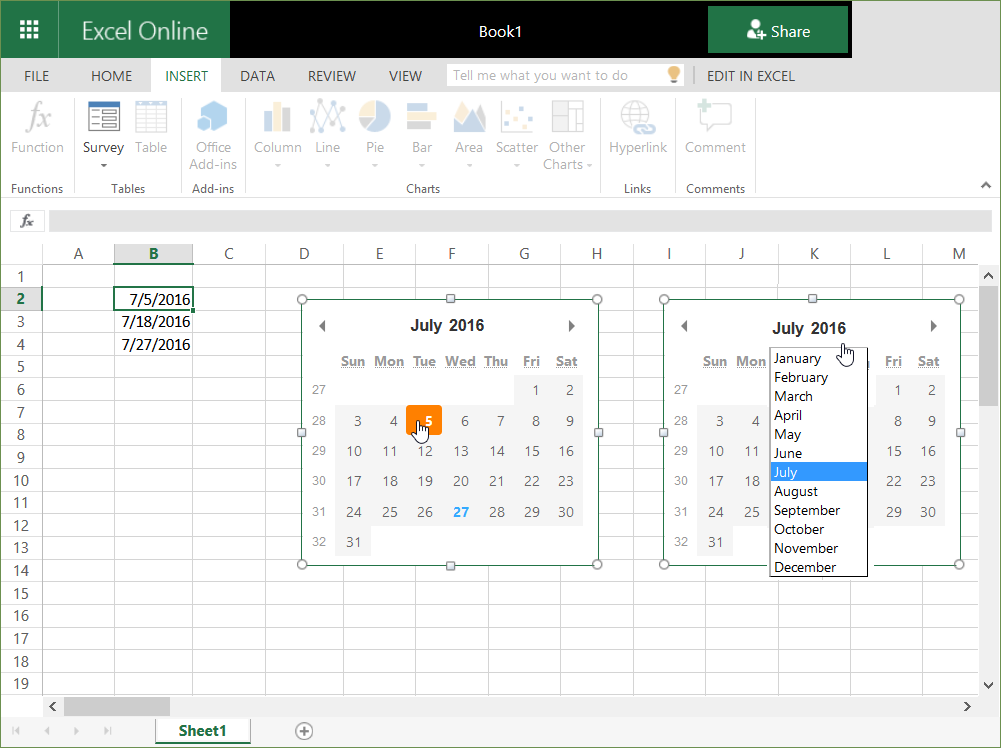 Can You Insert A Calendar Into Excel Lura Sisile