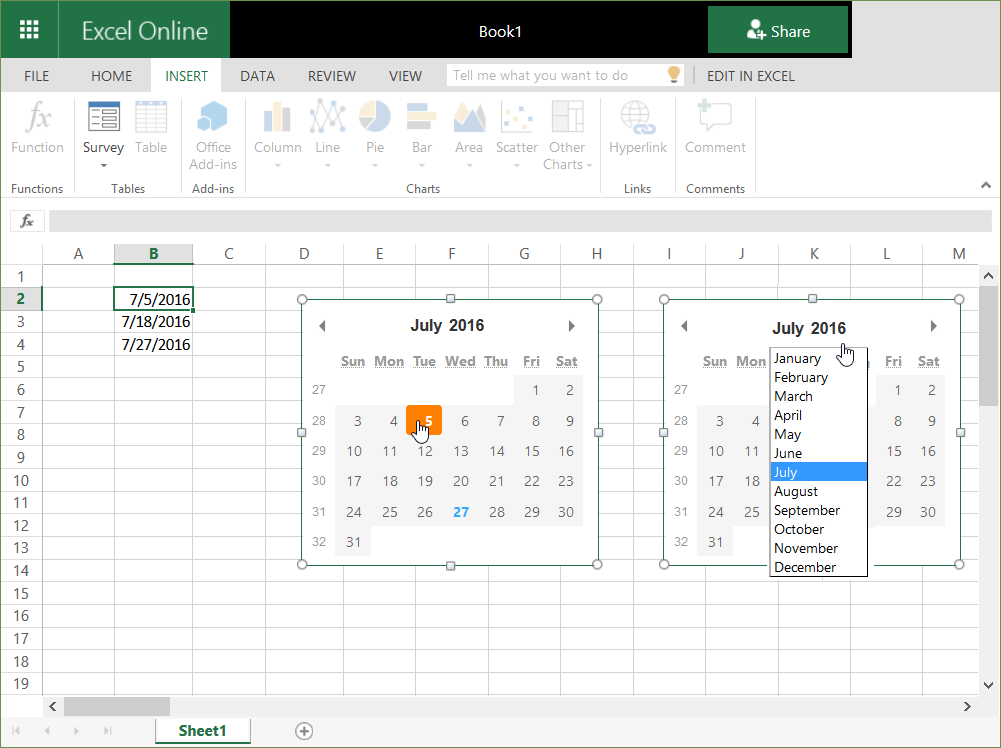 How To Add A Calendar Drop Down In Excel