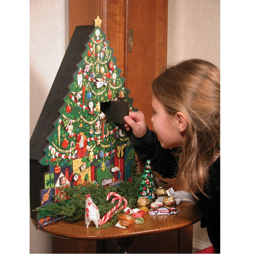Christmas Tree Wooden Advent Calendar