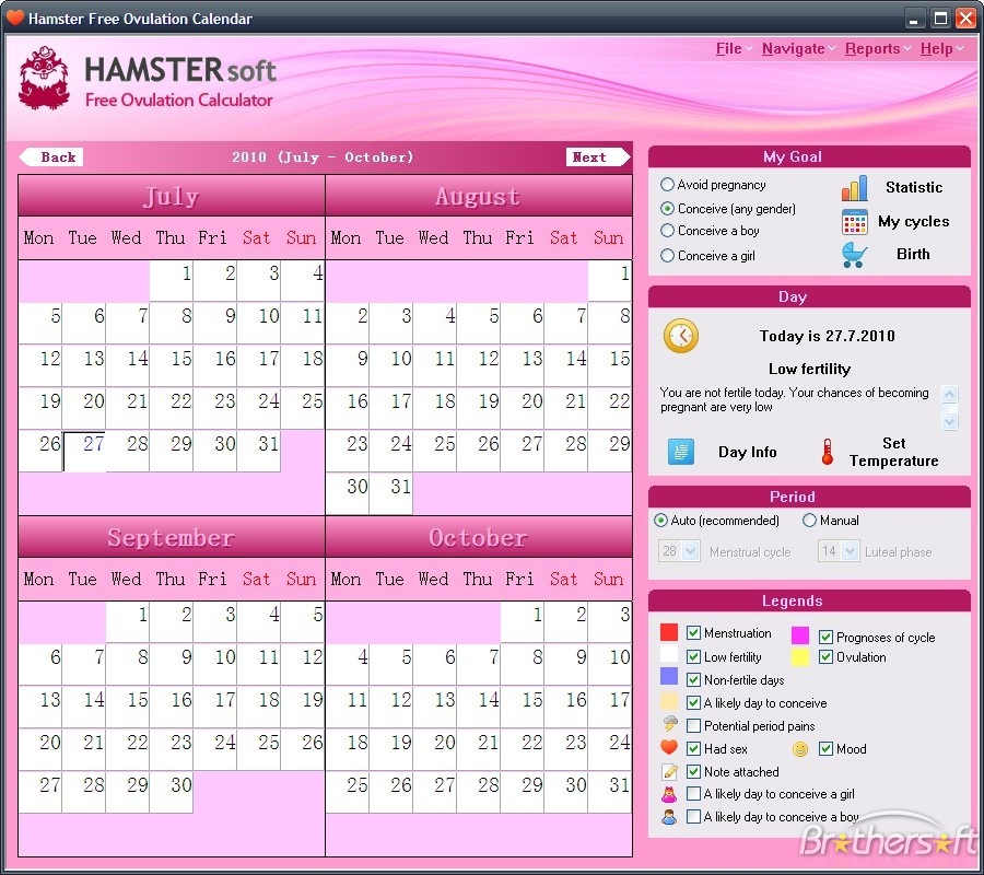 Download Free Hamster Free Ovulation Calendar, Hamster Free