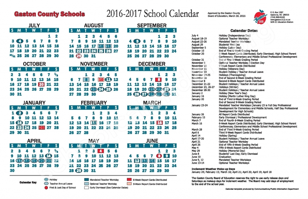 New Rankin County School District Calendar