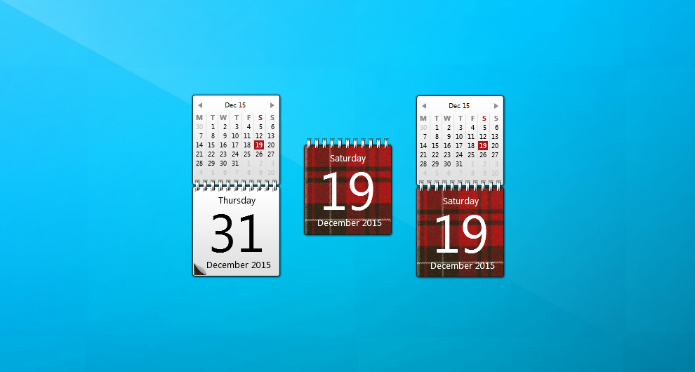 Tartan Calendar Gadget For Windows 7 8 10