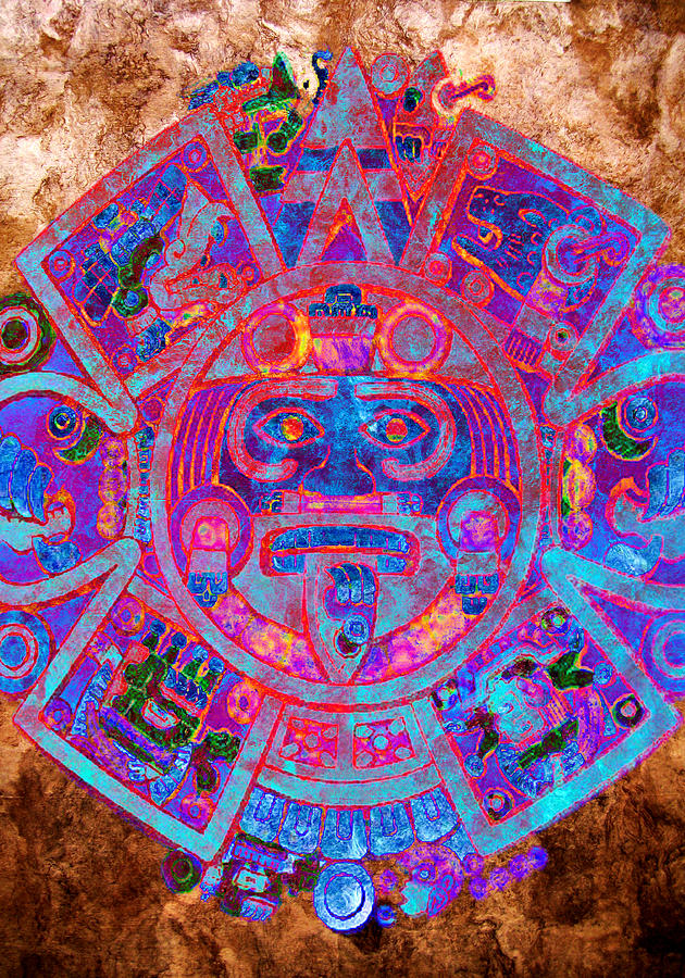 Aztec Calendar Drawing By Jose Espinoza