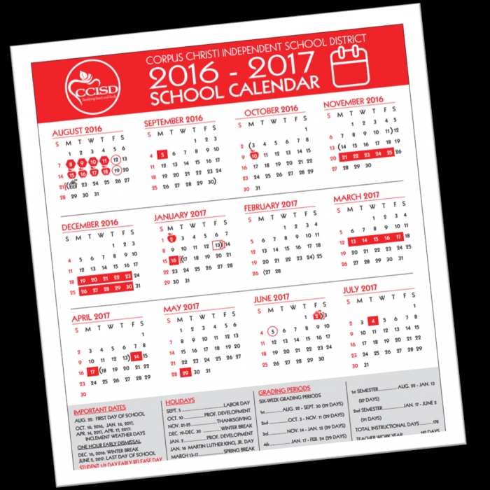Corpus Christi Independent School District Calendar