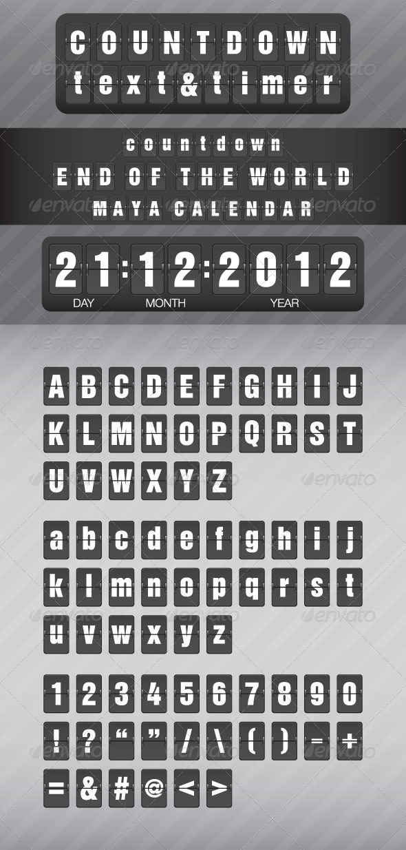 Countdown Text And Timer