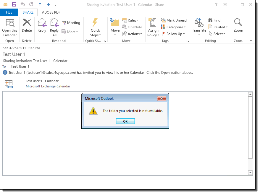 Missing Shared Mailboxes And Calendars In Office 365  The Folder