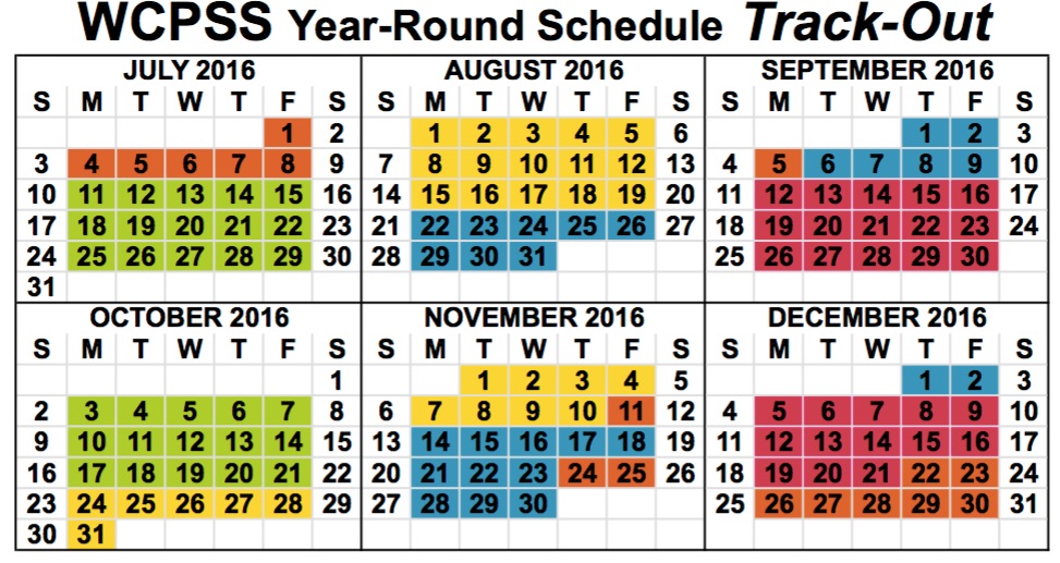 Wcpss Year Round Calendar Calendar Template 2023