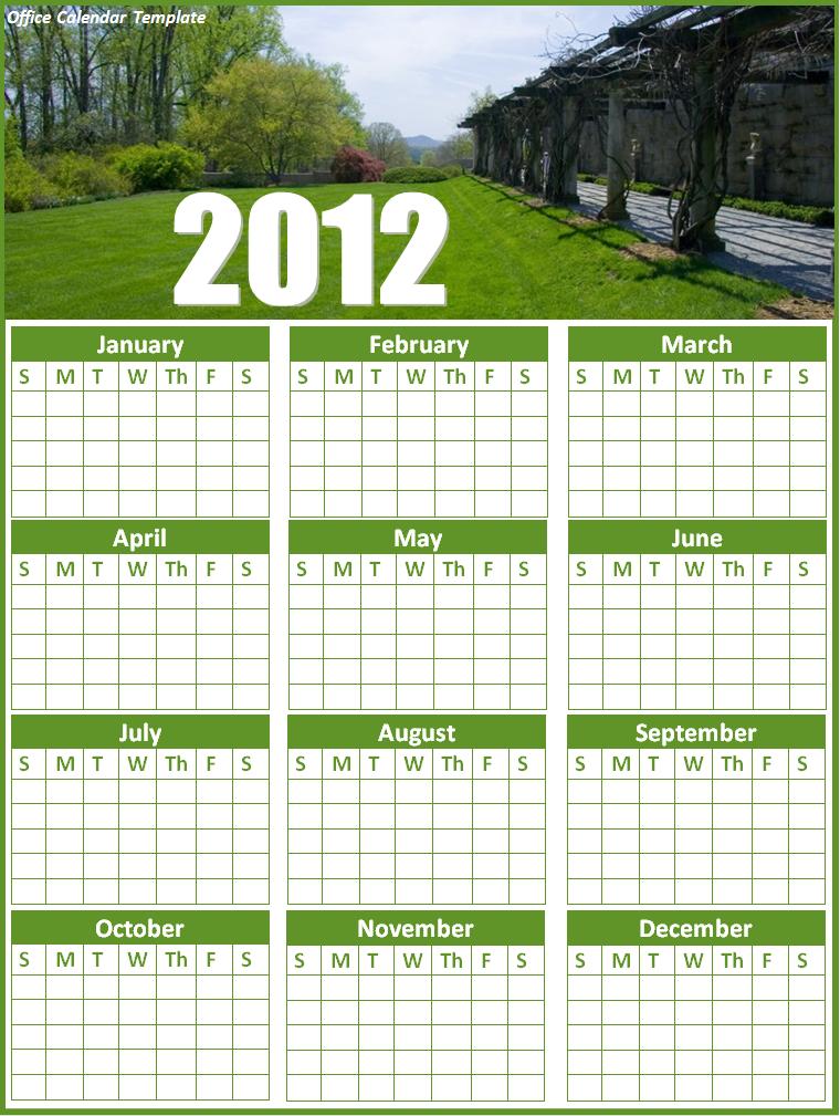 Ms Office Calendar Template  Office Calendar Template 2015