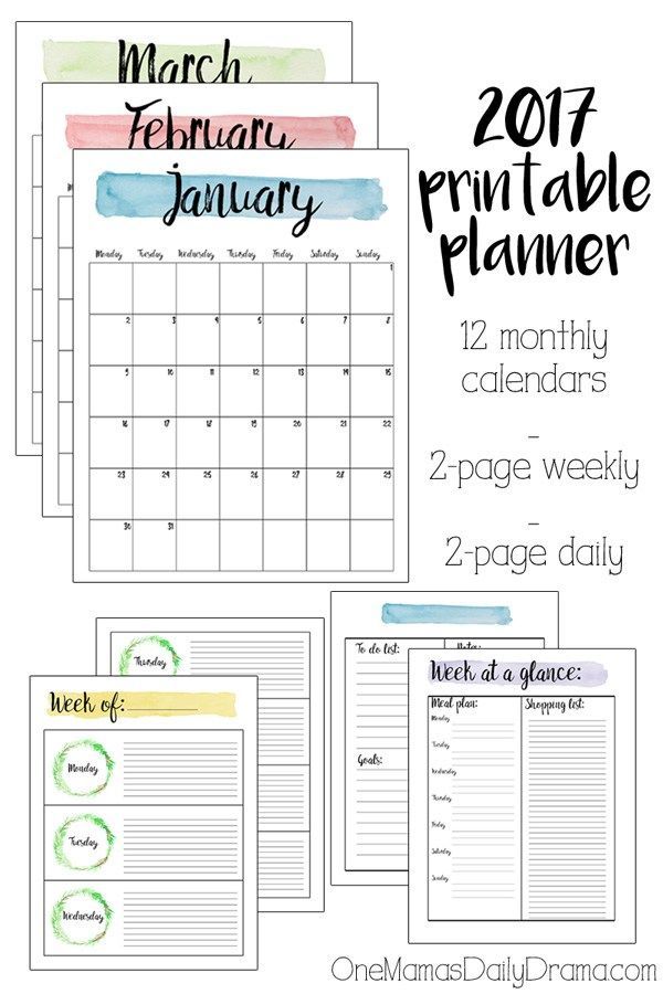 17 Best Ideas About Monthly Calendars On Pinterest