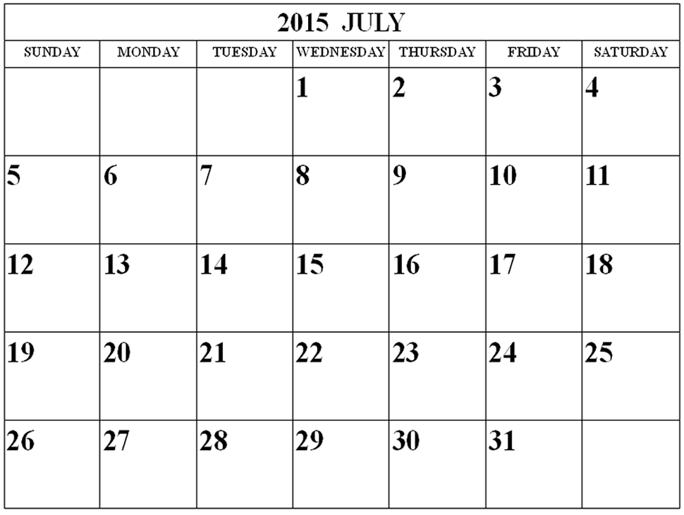 17 Best Images About July 2015 Calendar On Pinterest