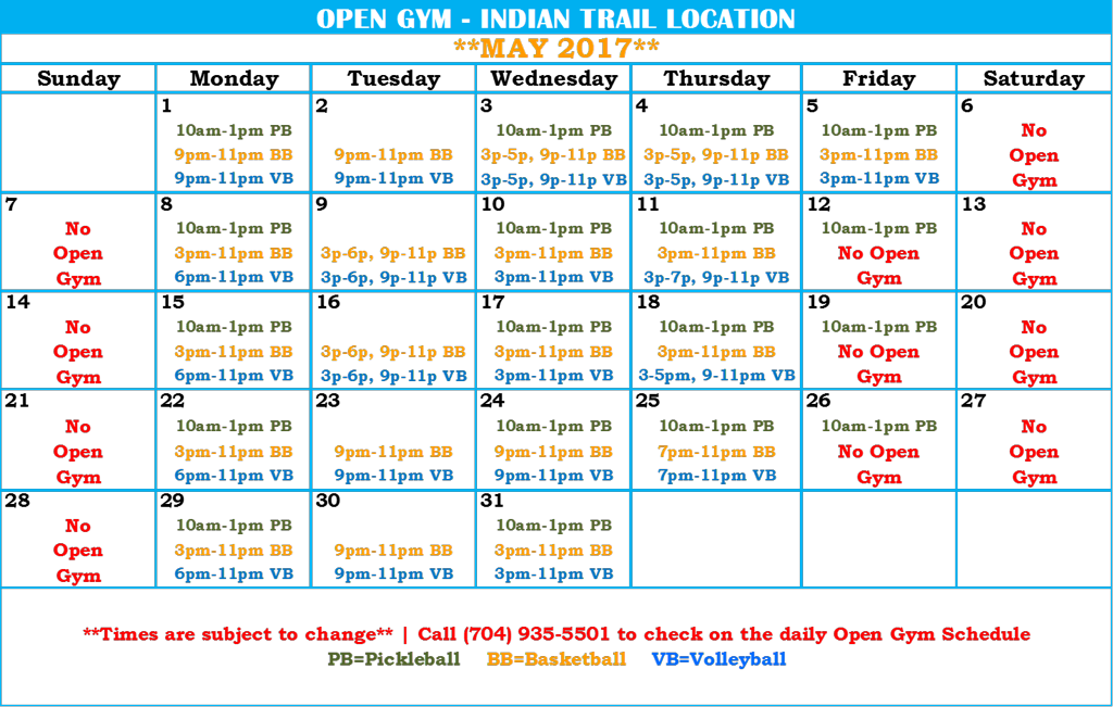 North Carolina Court Calendar Schedule  Cropped Carolina Courts