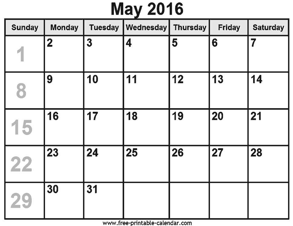 The Month Of May Calendar Images & Pictures