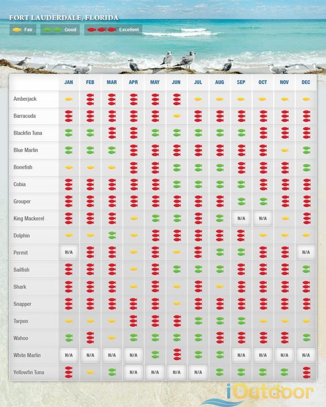 Florida Keys Fishing Calendar Marathon