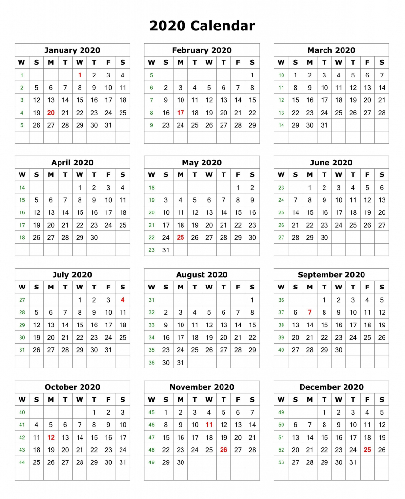 2020 one page portrait calendar 2020 calendars monthly printable 6 week calendar 2020
