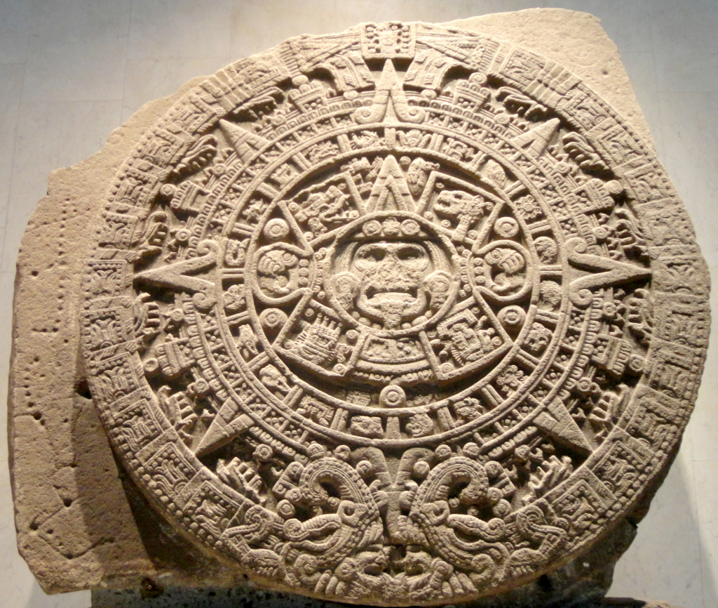 Aztec Sun Stone Wikipedia Pictures Of The Mayan Calendar Stone